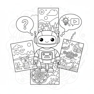 Coloring Page Prompts